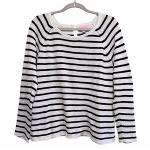 Lilly Pulitzer Petrina striped sweater Coconut Coastal Shell Stripe, size Large